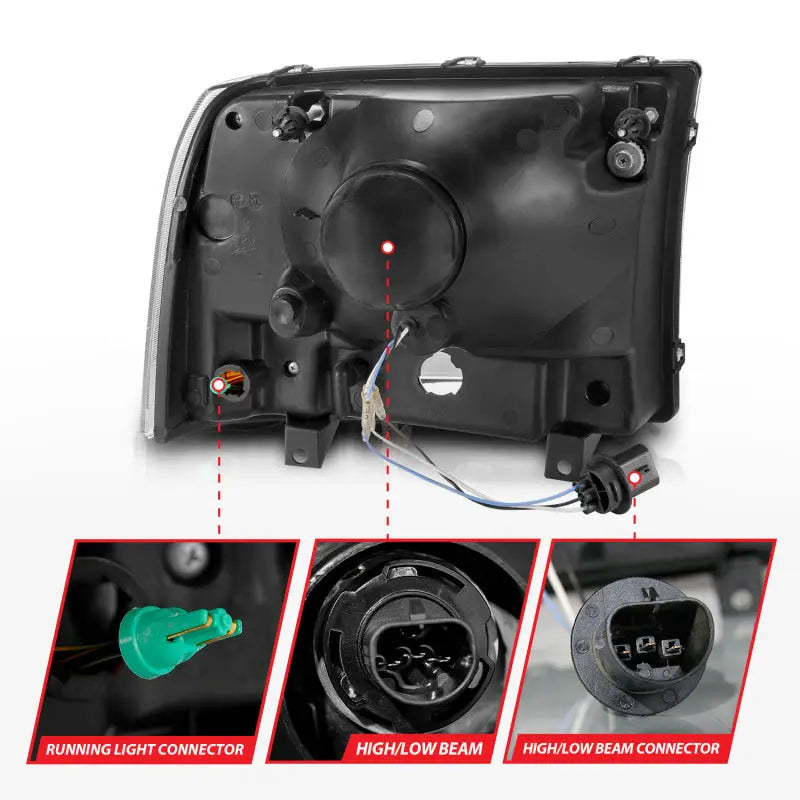 ANZO 111550 CRYSTAL HEADLIGHTS