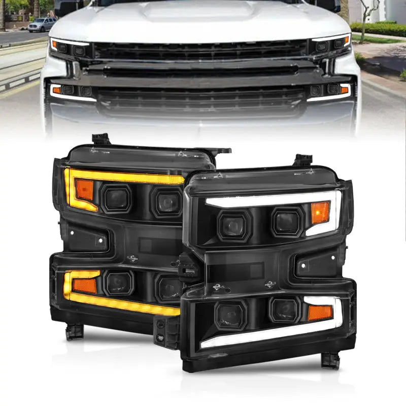 ANZO 111566-L LED PROJECTOR HEADLIGHT; CLEAR LENS