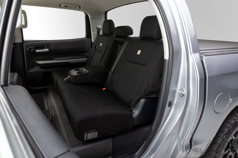 Covercraft 19-21 Chevrolet Silverado Carhartt PrecisionFit Custom Front Row Seat Covers - Blk