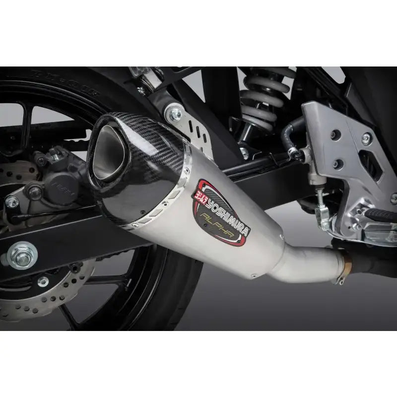 YOSHIMURA 11260BP520 Exhaust Street Alpha T Slip On Ss Ss Cf