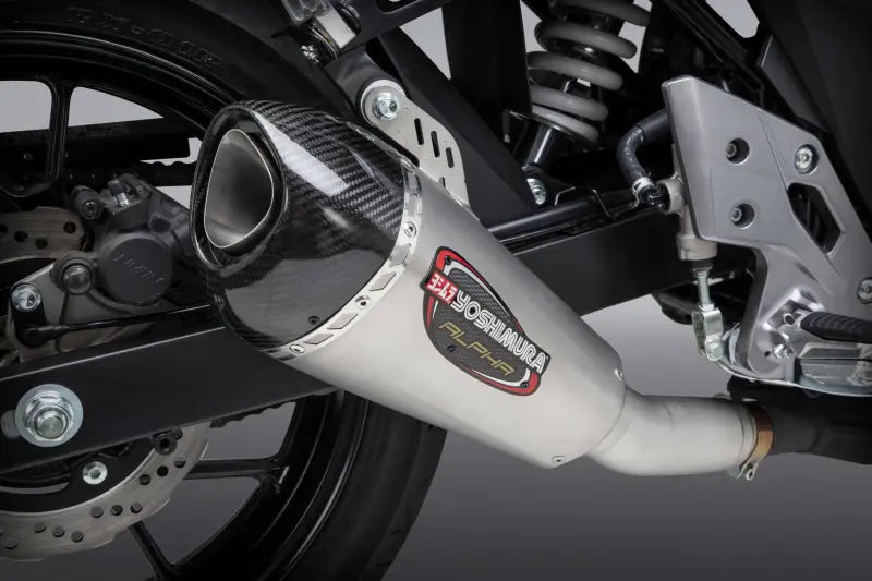 YOSHIMURA 11260BP520 Exhaust Street Alpha T Slip On Ss Ss Cf