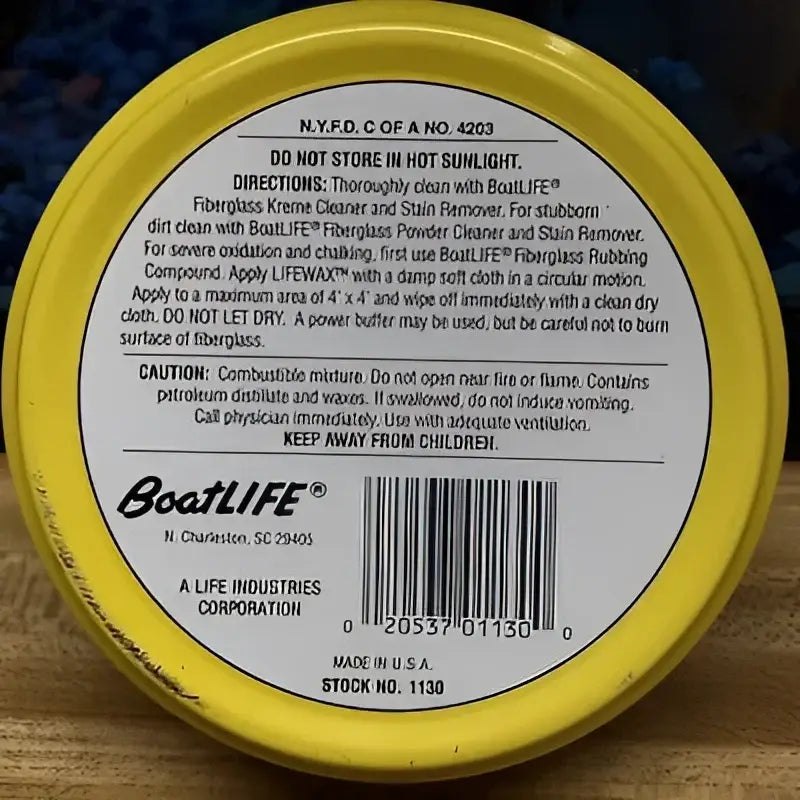 1130 Life Industry Wax 10 Oz. - Marine