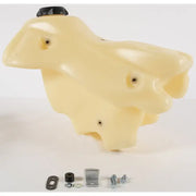 Translucent off-white fuel tank natural 3.1 gal with black cap for dirt bikes