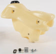 Translucent off-white fuel tank natural 3.1 gal with black cap for dirt bikes