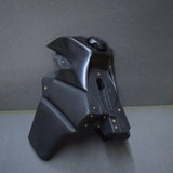 Black IMS fuel tank with cap and gold fasteners for KTM 125-300 3.0 Gal bike