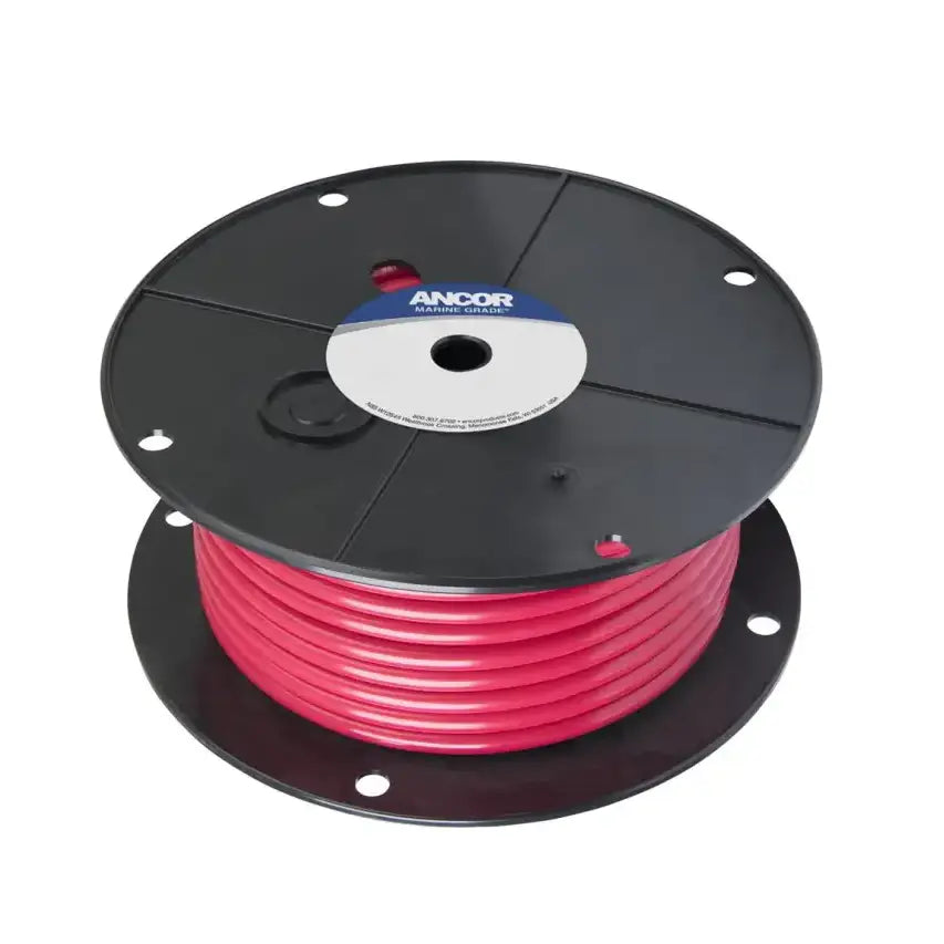 Ancor Tinned Copper Battery Cable 4 AWG spool, durable and corrosion-resistant, ideal for marine, RV, automotive, off-road, truck accessories, power generation, solar generators, and converters, Marine, RV Power Generation Solar Generators Converters, AVADA - Best Sellers, Marine Maintenance