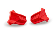 Puig Frame Slider Rubber End Caps Guards/Braces 3148R - Red Replacement R19 Pair