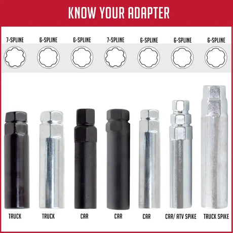 11497 Coyote Wheel Accessories Lug Nut Wrench Adapter Deep Well 6 - Socket
