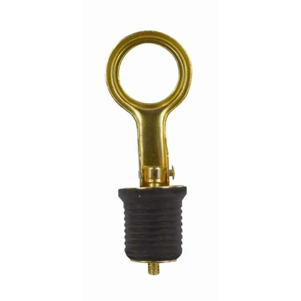 Brass and rubber drain stopper for Attwood Marine Econ Snap Drain Plug Disp