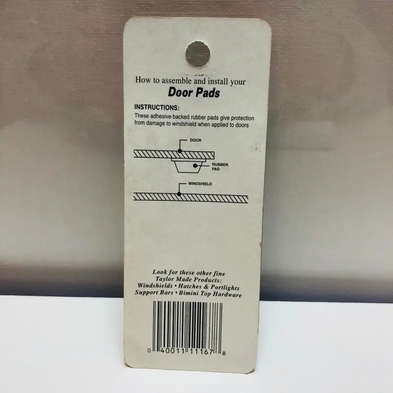1167 Taylor Made Door Pads - Stop Bumper