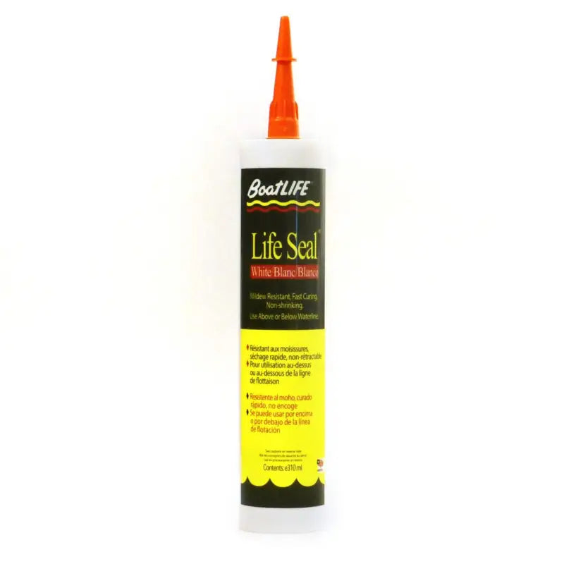 1170 Life Industry Life Seal 10.6 Fl. Oz. Cart. White high-performance sealant in white tube.