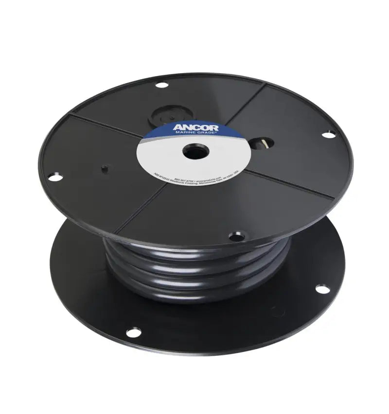 Ancor Tinned Copper Battery Cable 2/0 AWG on a spool, marine and RV heavy-duty application.