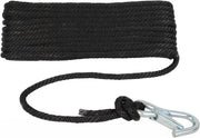 Black solid braid anchor line with metal clip 8x50 for Attwood Marine 11742-7