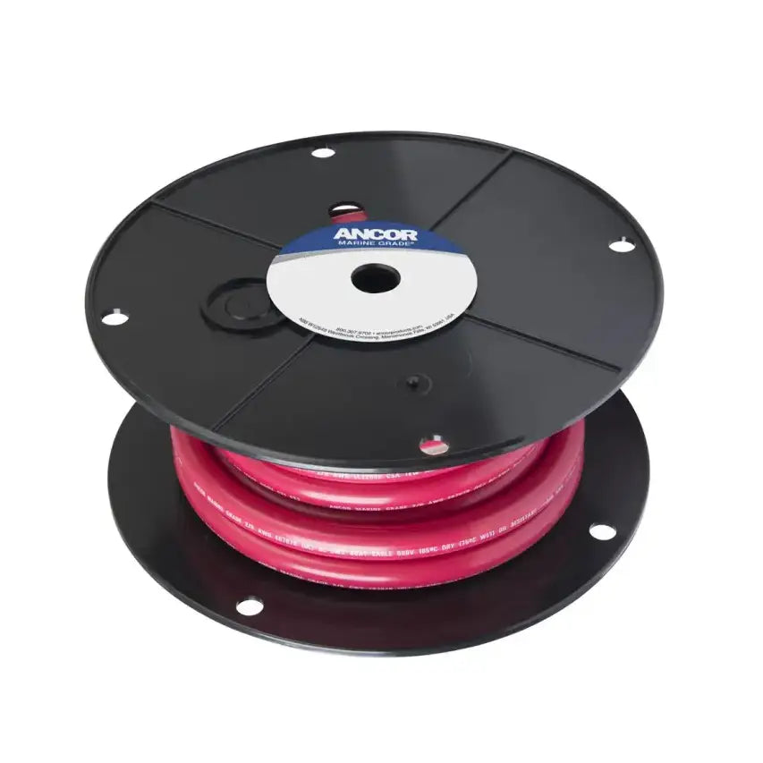 Ancor Tinned Copper Battery Cable 2/0 AWG, high-quality, durable, excellent conductivity, corrosion-resistant, marine-grade.