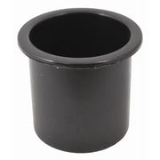 Black plastic cup holder from Attwood Marine for easy and convenient access