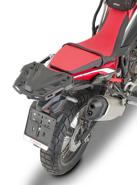Motorcycle rear section with 1179FZ Top Case Hardware Hon for case hardware repair
