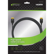 6-foot HDMI cable by Pace Int'L Pace for high-definition video and audio, ideal for RV, automotive, powersports, off-road, marine, exterior, truck accessories, interior, truck bed, and RV parts, AVADA - Best Sellers,Must Haves