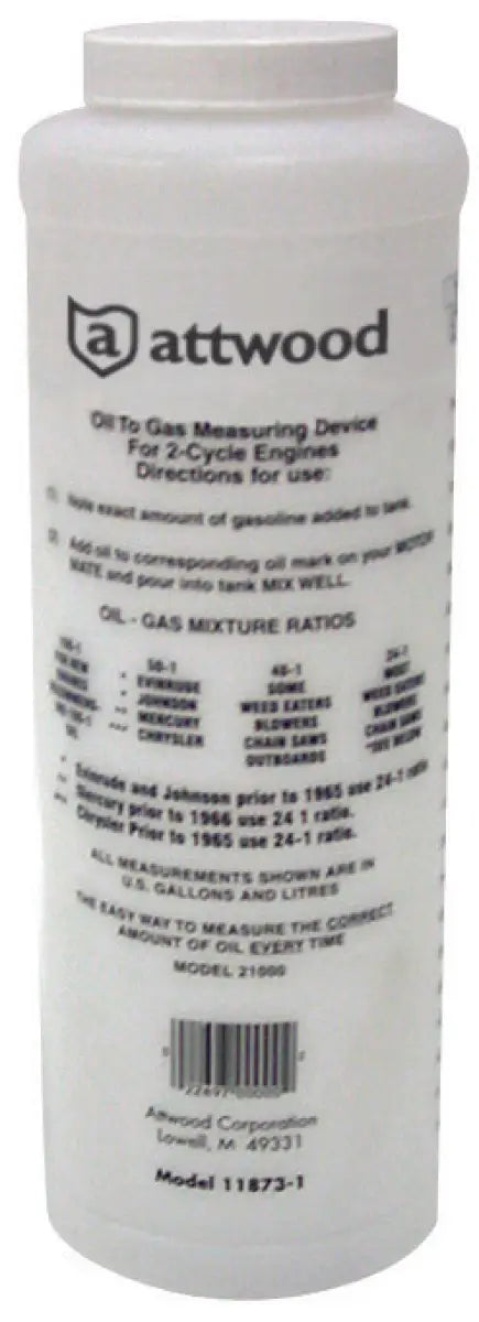 11873-1 Attwood Marine Fuel/Oil Mixing Bottle