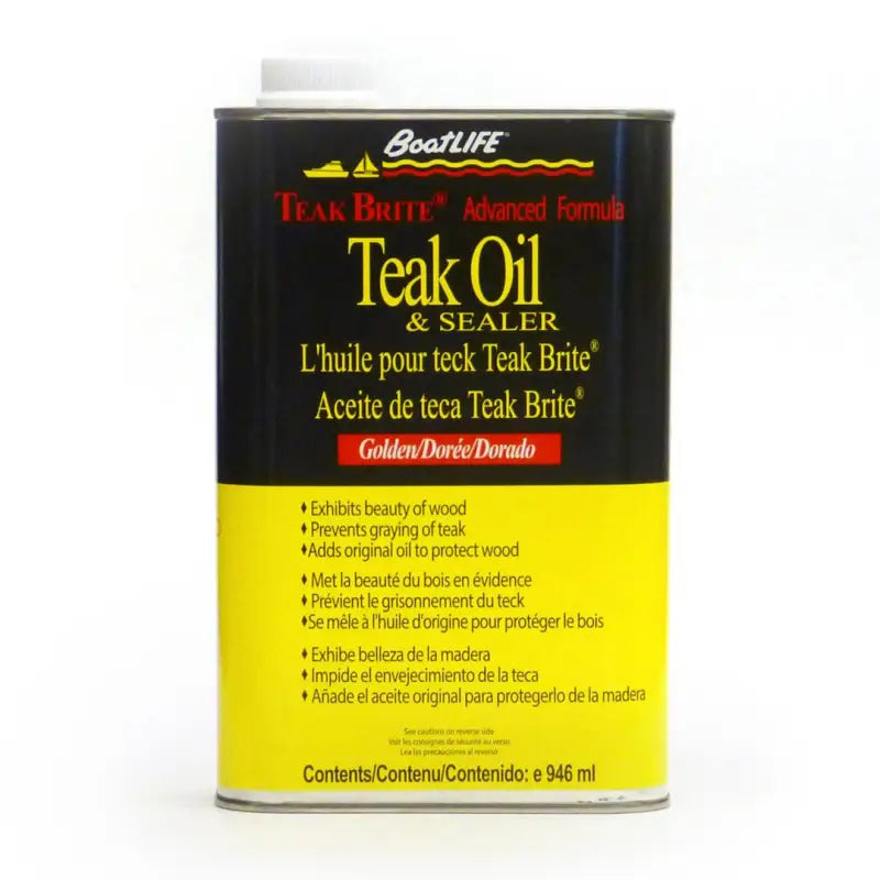 1188 Life Industry Teak Oil 32 Fl.Oz. Golden - Boat Sealer