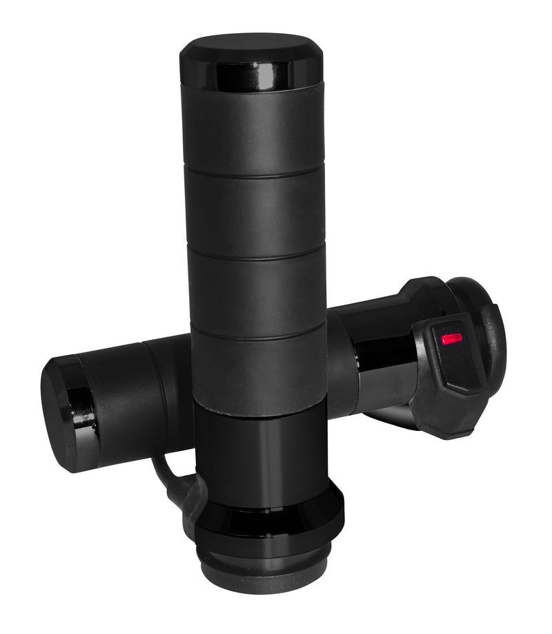Titan X Heated Grips Black Cable Throttle