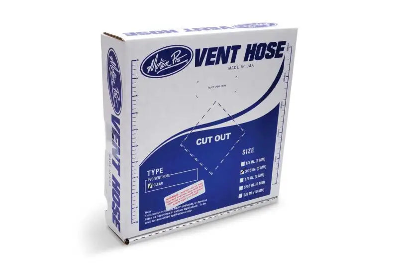 12-0001 Clear Vinyl Vent Line 3/16"X25'