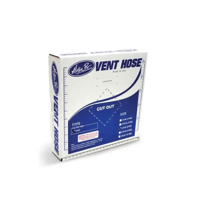 12-0002 Clear Vinyl Vent Line 1/4"X25'
