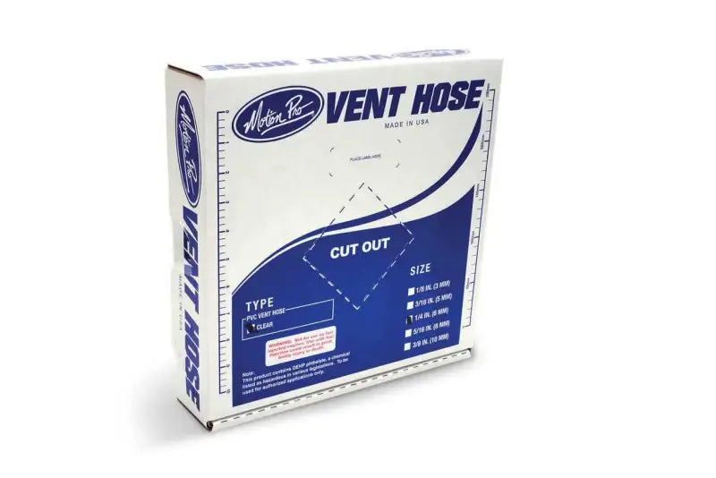 12-0002 Clear Vinyl Vent Line 1/4"X25'