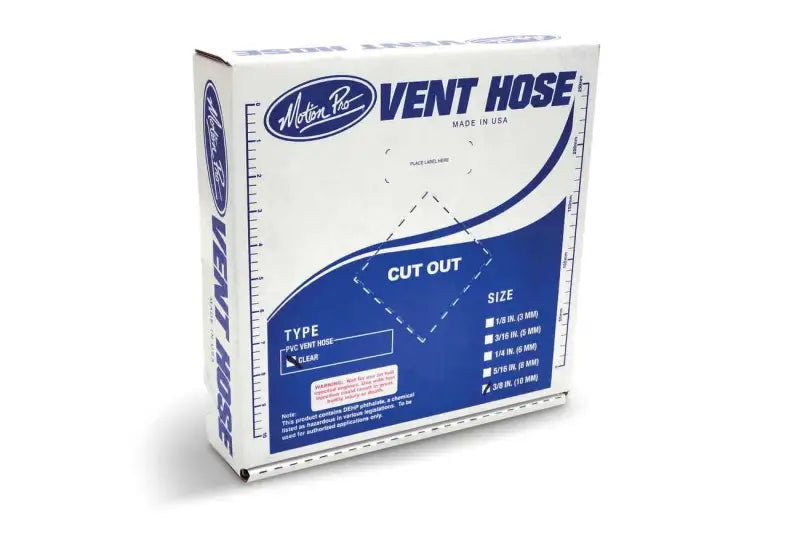 12-0004 Clear Vinyl Vent Line 3/8"X25'