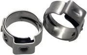 12-0074 StepleSS Clamps 7.8mm 9.5mm 10/Pc 