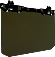 12" X 8" Narrow Mount Sun Viso W/Tinted Shield Black - AXIA