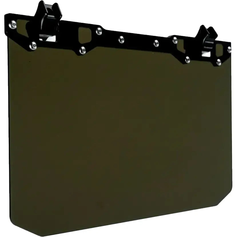 12" X 8" Narrow Mount Sun Viso W/Tinted Shield Black - AXIA