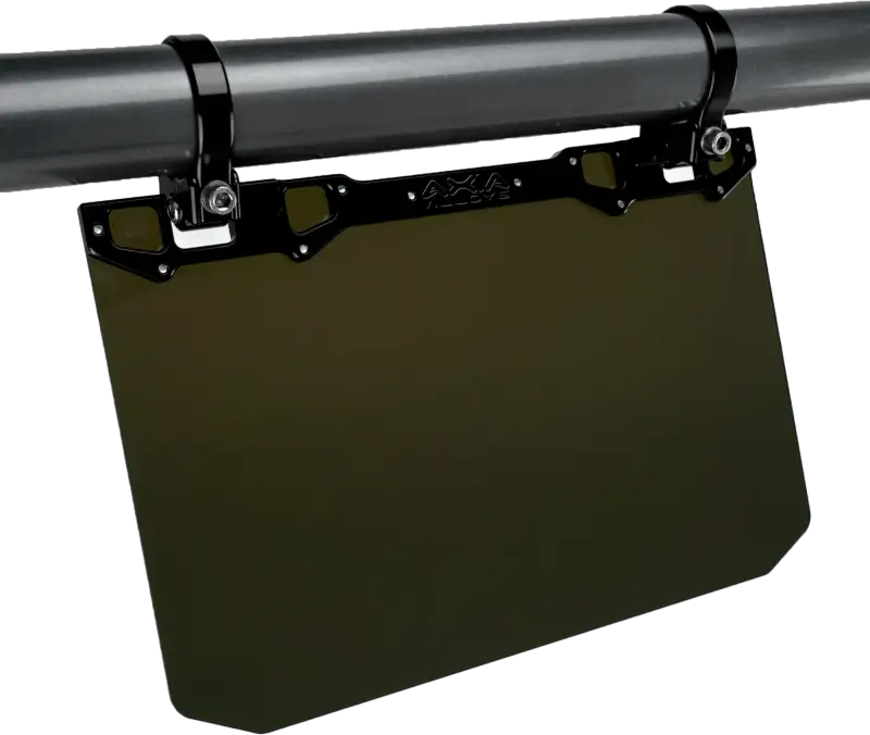 12" X 8" Narrow Mount Sun Viso W/Tinted Shield Black - AXIA