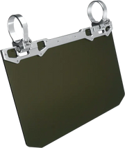 12" X 8" Narrow Mount Sun Viso W/Tinted Shield Silver - AXIA