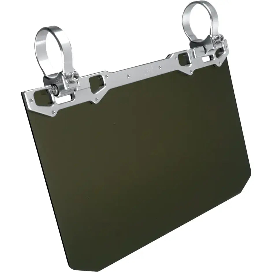 12" X 8" Narrow Mount Sun Viso W/Tinted Shield Silver - AXIA