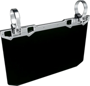 12" X 8" Narrow Mount Sun Viso W/Solid Black Shield Silver - AXIA
