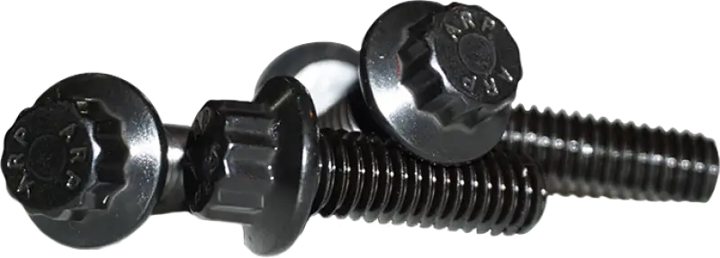 12 Point Rear Rotor Bolts Black 3/8 16x1 - LYNDALL BRAKES