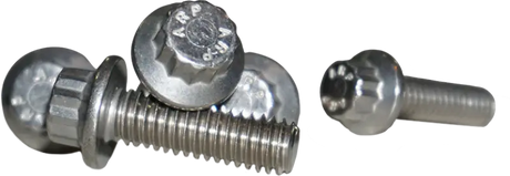 12 Point Rear Rotor Bolts Machined Finish 3/8 16x1 - LYNDALL BRAKES
