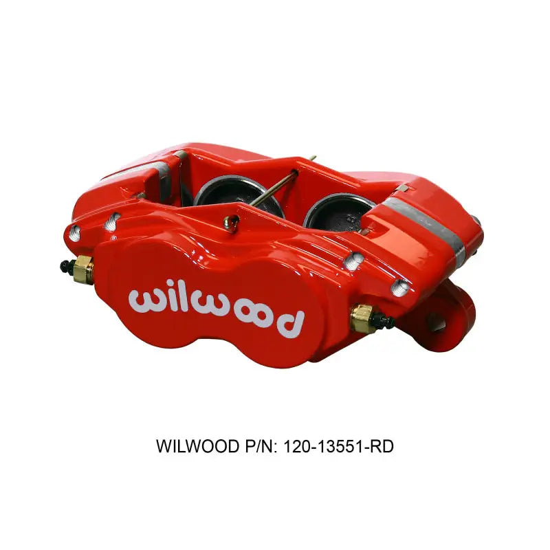 Wilwood 120-13551-RD 120-13551-RD Wilwood Caliper-Forged Dynalite-M-Red 1.75in Pistons 1.00in Disc