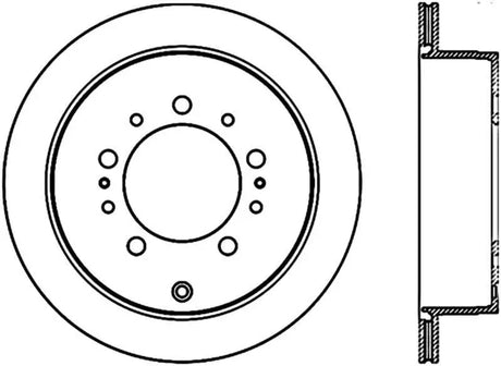 Stoptech 120.44157CRY Stoptech 08-17 Toyota Land Cruiser / 08-17 Lexus LX Rear Premium Cryo Rotor