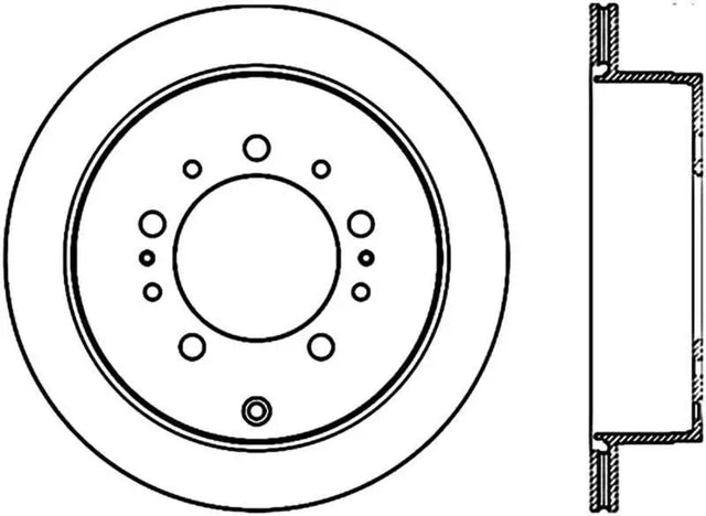 Stoptech 120.44157CRY Stoptech 08-17 Toyota Land Cruiser / 08-17 Lexus LX Rear Premium Cryo Rotor