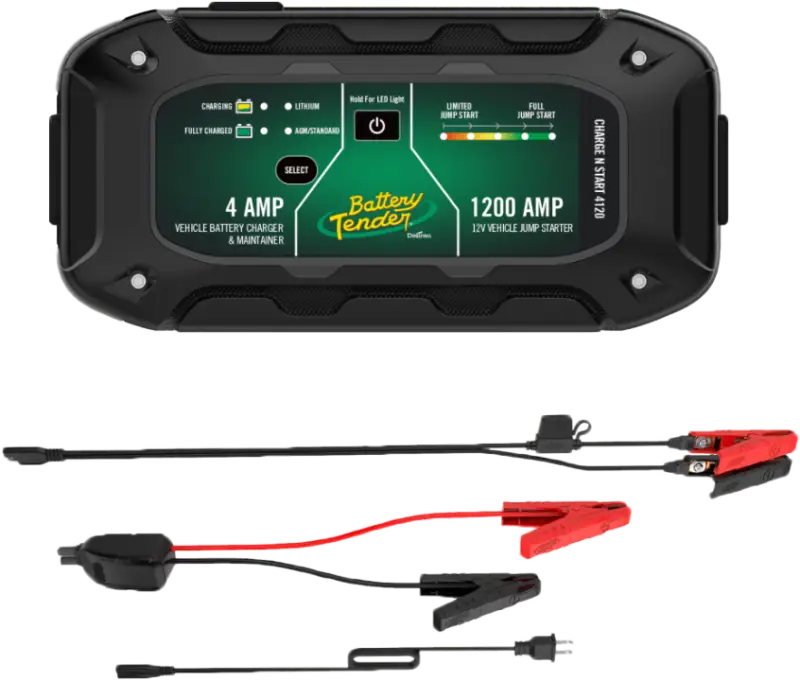 Chargenstart 4amp Btry Charger & 1200 Amp Jump Starter - BATTERY TENDER