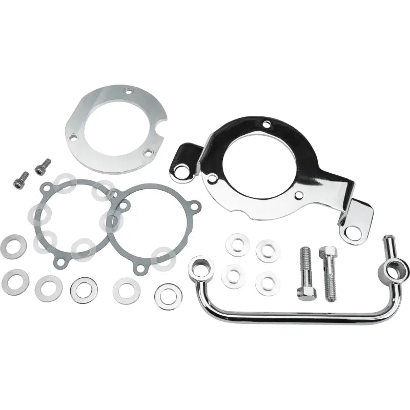 120426 M8 Breather Kit Chrome - Air Cleaner Brackets