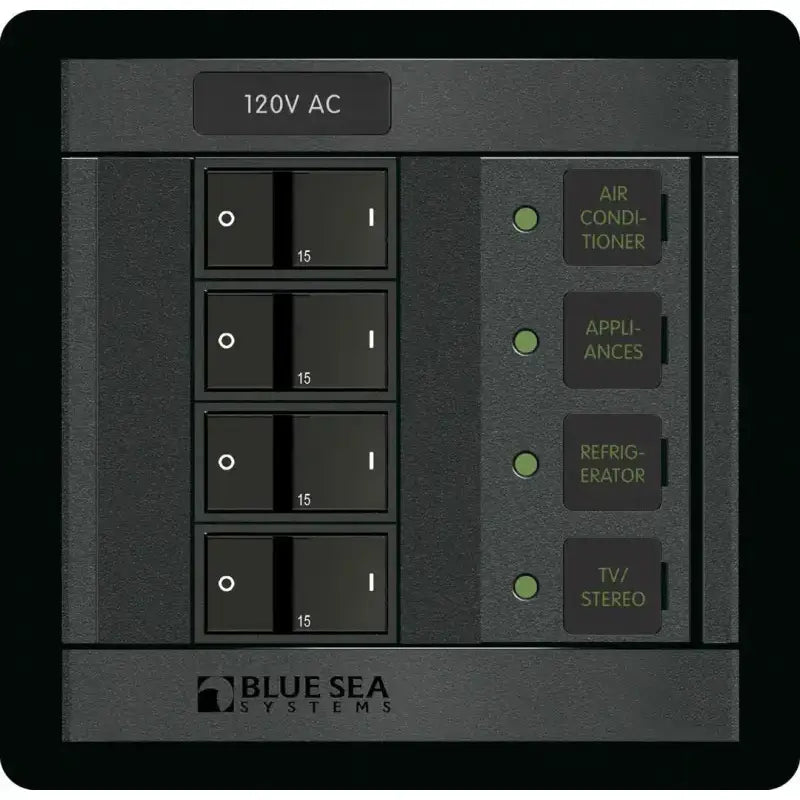 1210-BSS Blue Sea Panel 360 120Vac 4Pos Fr