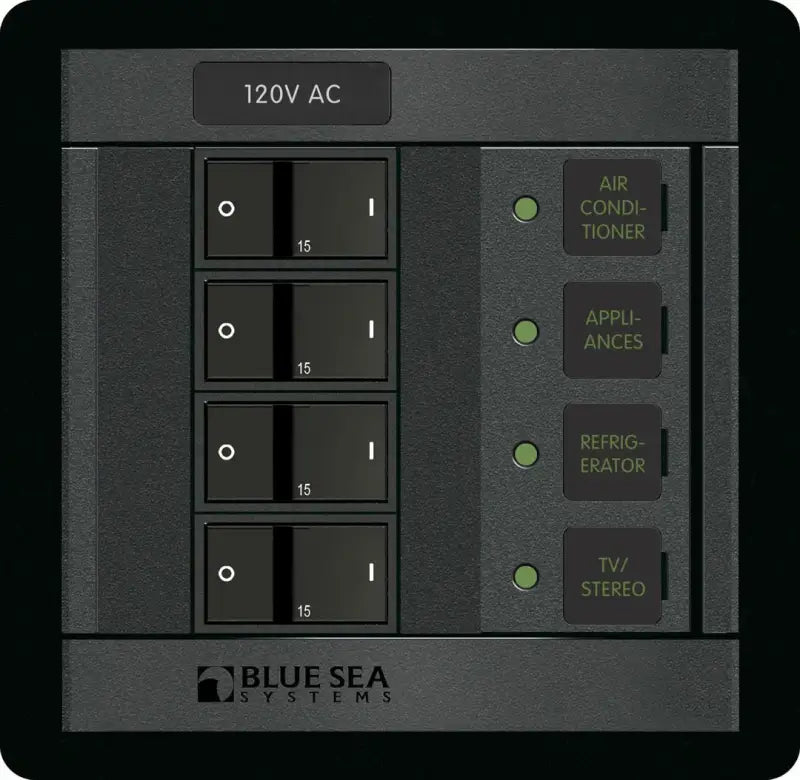 1210-BSS Blue Sea Panel 360 120Vac 4Pos Fr