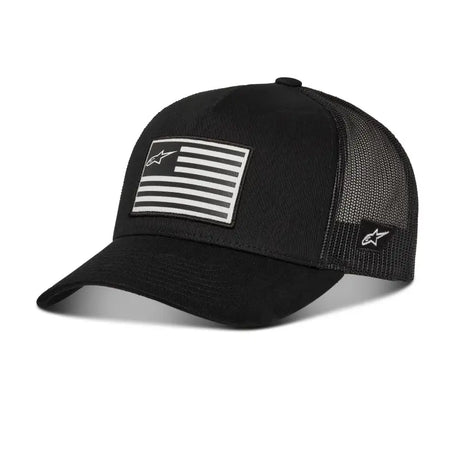 ALPINESTARS 1211-81013-1010-OS Flag Snapback Hat Black/Black O/S