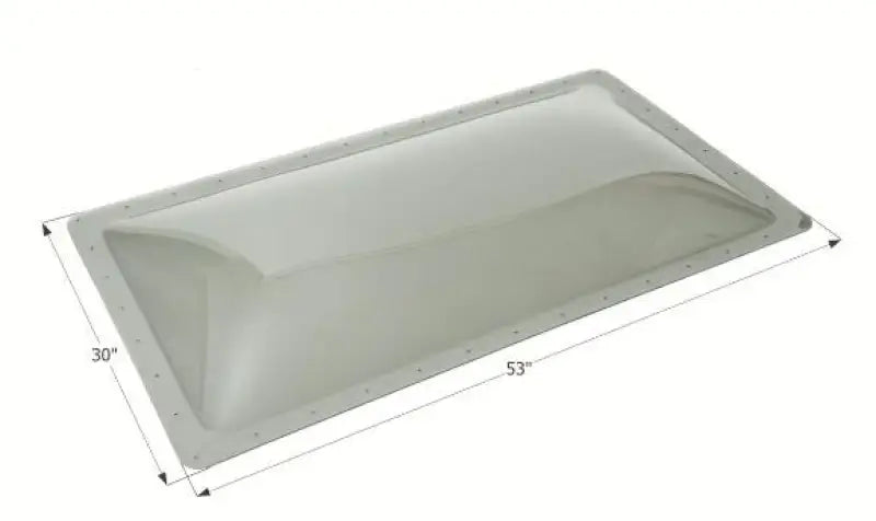 Rectangular icon skylight sl2649s with dimensions in smoke color for natural light