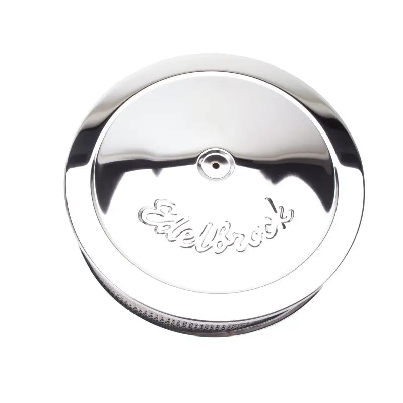 Edelbrock 1221 1221 Edelbrock Air Cleaner Pro-Flo Series Round Steel Top Paper Element 14In Dia X 3 75In Dropped Base