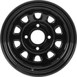 1221753014 Itp Delta Blk F/R 12X7 4 + 3 4/110 Grizzly 550/700 - Steel Wheel