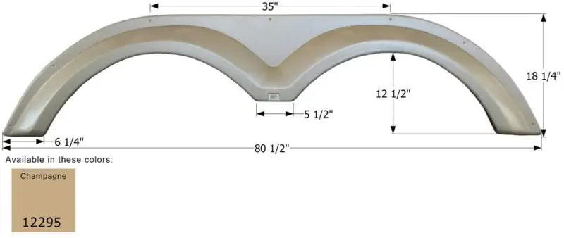 12295 Icon Fender Skirt Tandem Kz Fs2295 Champ