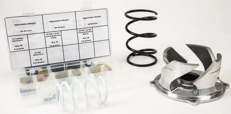 Snowmobile clutch kit Pol 850 with springs, weights, and clutch parts for tuning